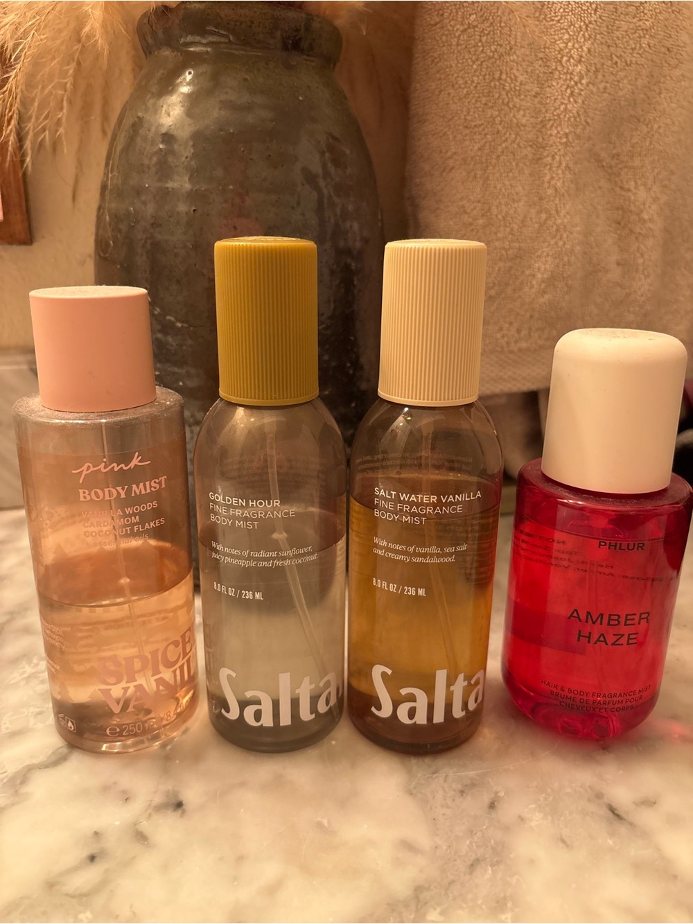 Set of 4 body sprays